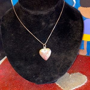 .999 Silver Locket and Necklace NIB never worn